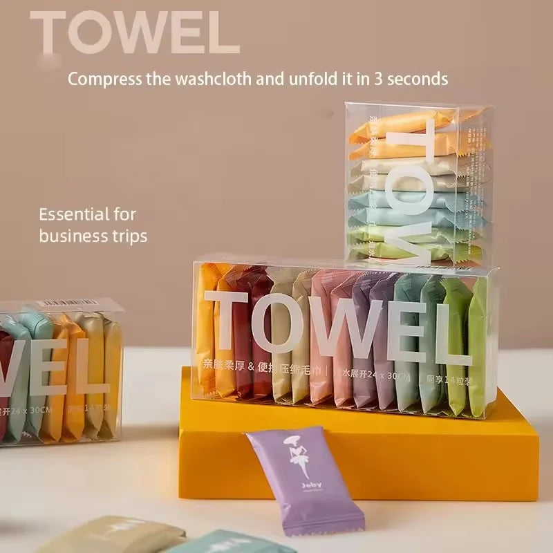14pcs Disposable Washcloth/ Portable Travel Towel