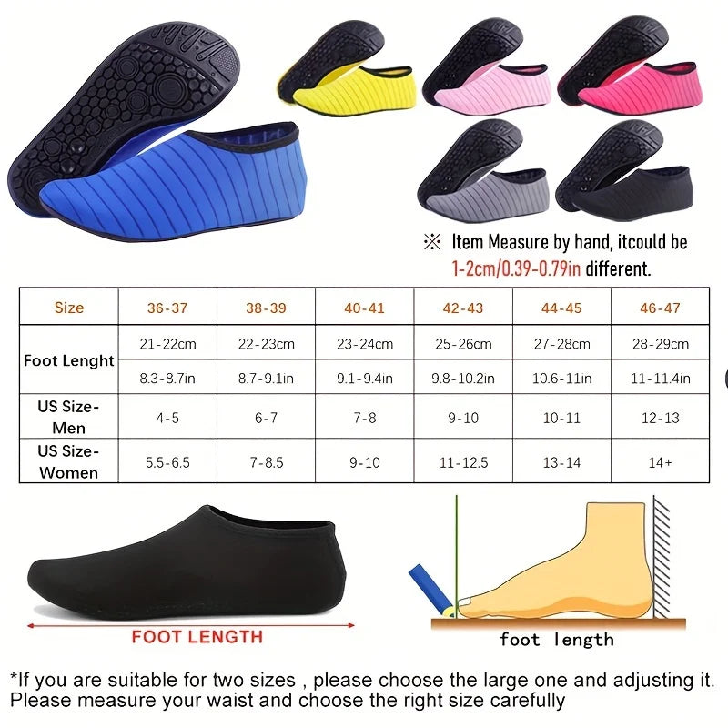 1 Pair Water Sports Shoes Anti-Slip Quick-Dry