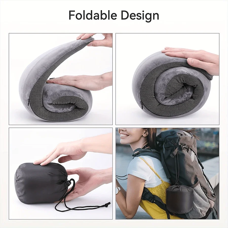 1pc Memory Foam Travel  Neck Pillow